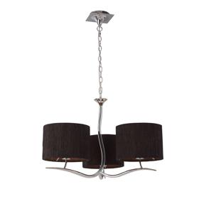 Eve Polished Chrome-Black Ceiling Lights Mantra Multi Arm Fittings Eve Polished Chrome-Black Ceiling Lights Mantra Multi Arm Fittings